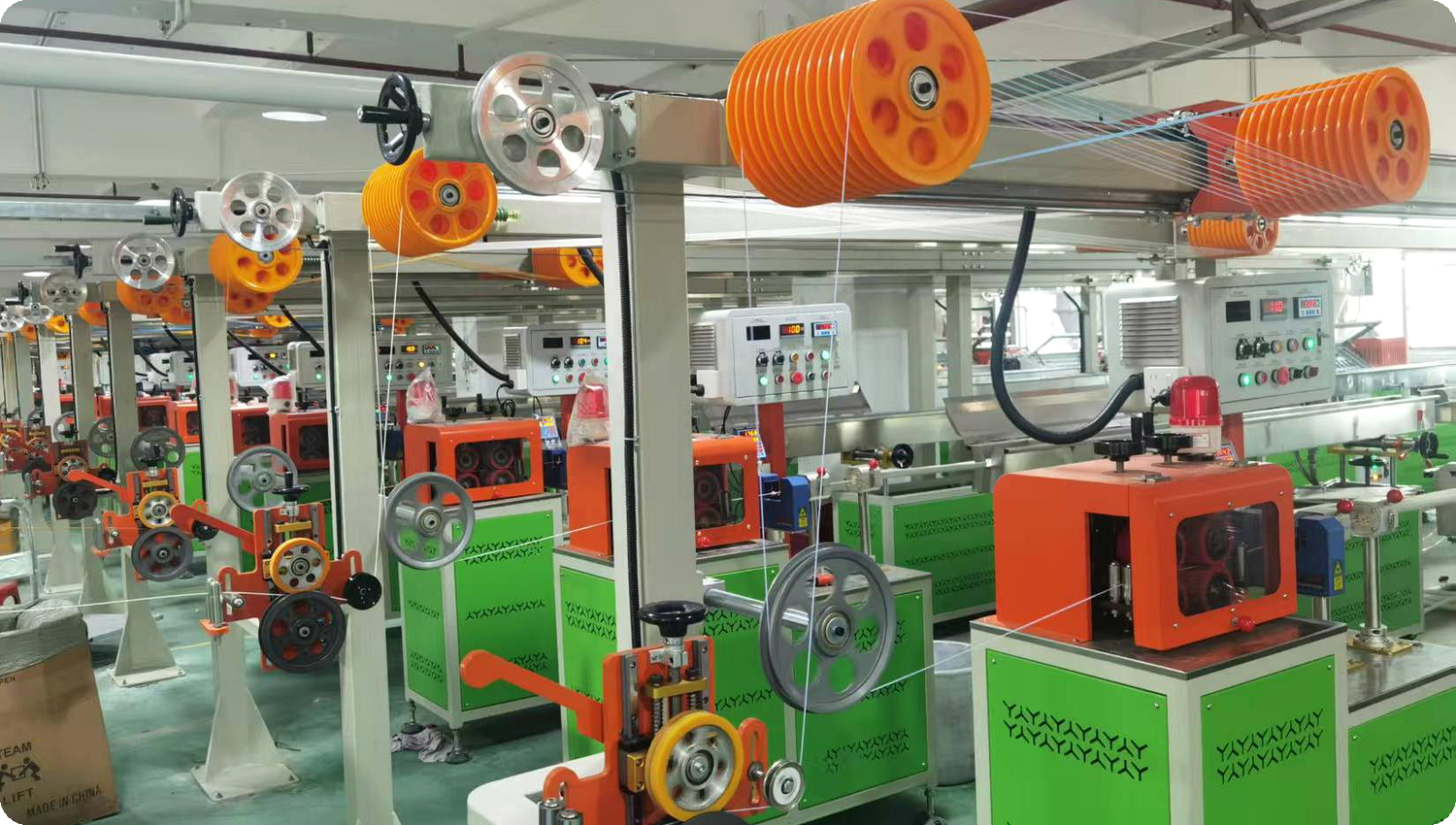 Filament production machines